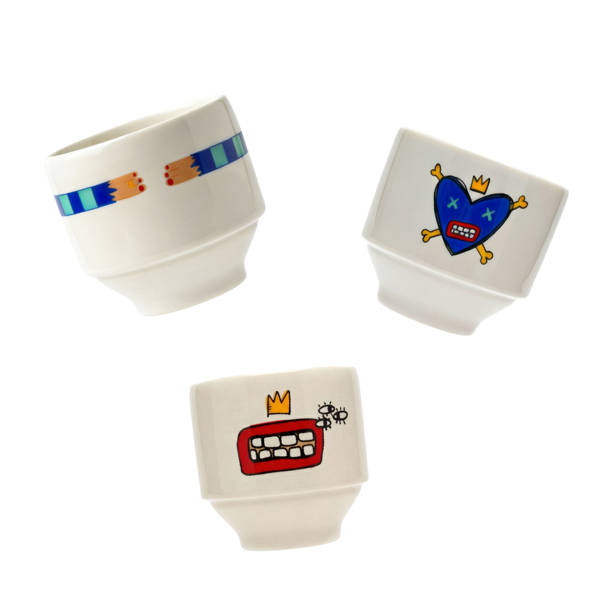 Hug & Love & Kiss 3 Piece Mug Set