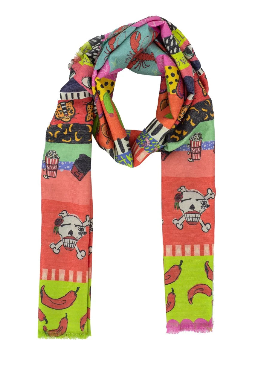 Love Potion Illustrated Rectangular Scarf