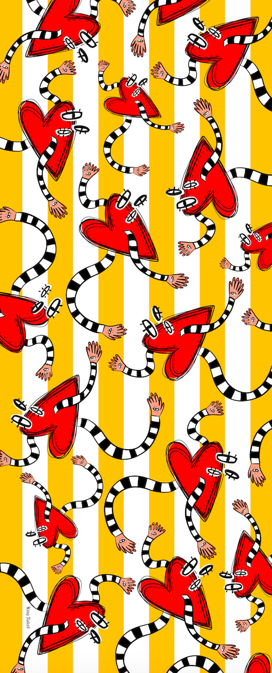 Take That Illustrated Beach Towel
