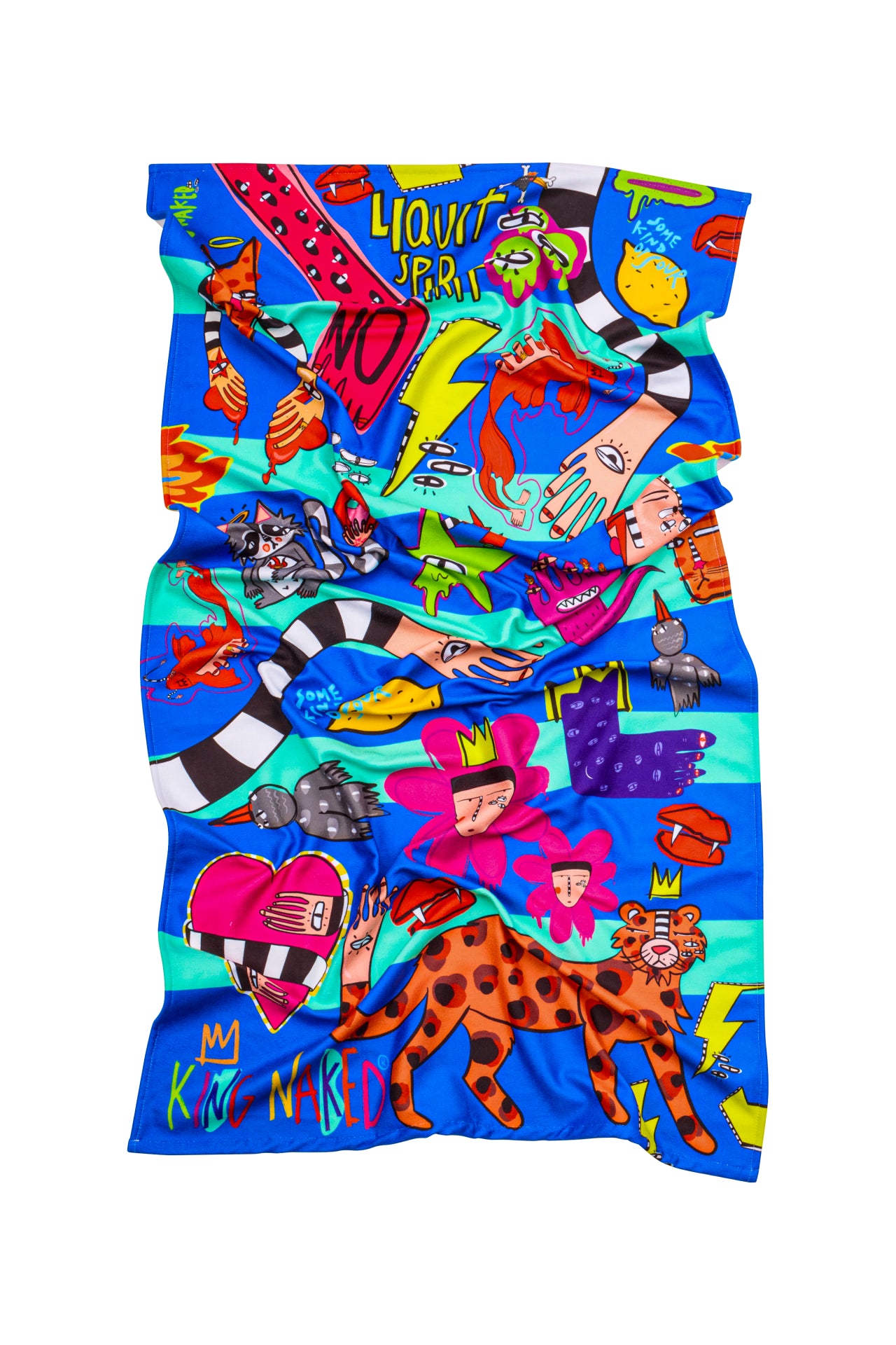 Give It to Me Baby Illustrated Beach Towel