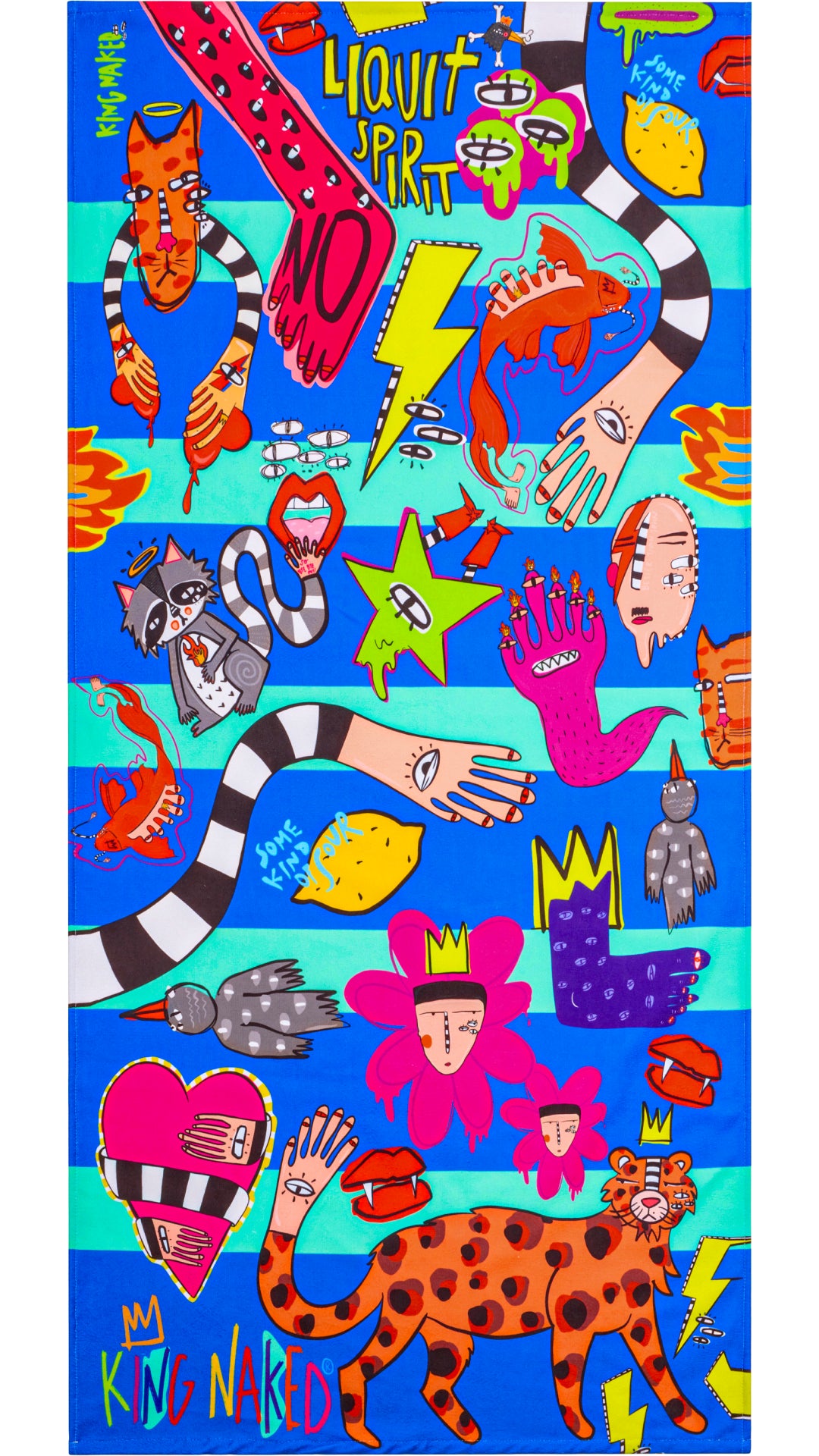 Give It to Me Baby Illustrated Beach Towel