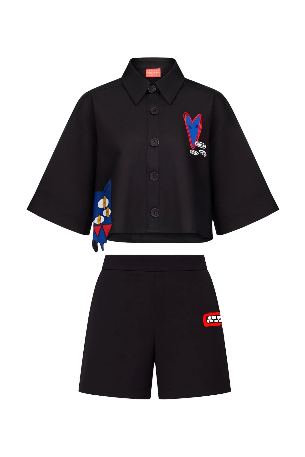 Take The Cake Crop Jacket & Shorts Set